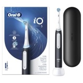 Periuta de dinti electrica Oral-B iO3, 3 moduri periaj, Senzor presiune smart, 1 capat inclus, Husa calatorie (Negru)