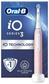 Periuta de dinti electrica Oral-B iO3, 3 moduri periaj, Senzor presiune smart, 1 capat inclus (Roz)