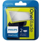 Philips Rezerve OneBlade QP220/50, compatibil OneBlade si OneBladePro, 2 rezerve, Verde