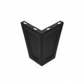 Picioare pentru mobila, set de 4 buc negru Picioare pentru mobil, set de 4 buc negru