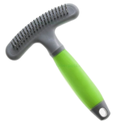 Pieptan (grebla) mare semirotund cu dinti in doua randuri