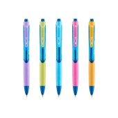 Pix cu gel Herlitz Jelly, 0,7 mm, albastru, set 24
