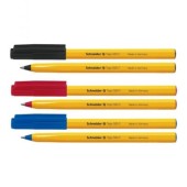 Pix fără mecanism Schneider Tops 505F, unică folosință, vârf fin, corp orange - scriere albastră/neagră/roșie