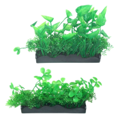 Planta artificiala acvariu cu talpa dreptunghiulara