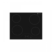 Plita incorporabila electrica Studio Casa, VCR4RSP60 Digital Vitroceramica, 4 zone de gatit, Panou de comanda digital, Sticla neagra