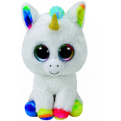 Plus TY 24 cm Boos Pixy unicorn alb