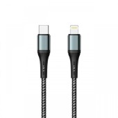 Prestico Cablu T10 Type-C la Lightning Fast Charge, PD, 30W, 1m, Negru