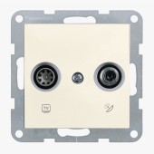 Priza TV finala + satelit, IP20, Bej, Panasonic Karre Plus 55