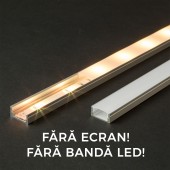 profil u din aluminiu pt. benzi led 2000x17x8mm