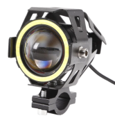 Proiector led U7 angel eyes, Moto, ATV, Off Road cu 2 faze si mod stroboscop 