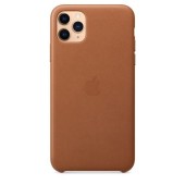 Protectie Spate Apple MX0D2ZM/A pentru Apple iPhone 11 Pro Max, Piele naturala (Maro)