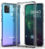 Protectie Spate Just Must Shock JMHSTPUA21SC pentru Samsung Galaxy A21s (Transparent)