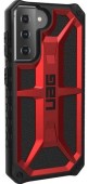 Protectie Spate UAG Monarch Series 212811119494 pentru Samsung Galaxy S21/S21 5G (Negru/Rosu)