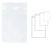 Pungi plastic cu fermoar pentru sigilare, 100 x 150 mm, 100 buc/set, KANGARO - transparente