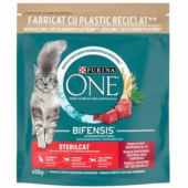 Purina One Bifensis, hrana uscata pentru pisici, vita, 450 g