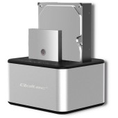 Qoltec 5316 2x HDD / SSD docking station | 2.5 /3.5 SATA | USB 3.0 | Clonning