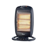 Radiator cu halogen Ardes AR454B, 3 trepte incalzire 400, 800, 1200 W, Oscilatie orizontala, Pentru incaperi de pana la 40 m³ (Negru)