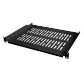 Raft fix Logilink SF1C45B 1U pentru rack 19″, adancime 350mm, sarcina maxima 10Kg, otel 1.5mm