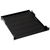 Raft fix perforat pentru rack 19inch, Triton 1U, max. 40kg, adancime 750mm, prinderi incluse, Negru