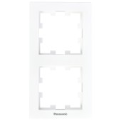 Rama dubla verticala, IP20, Alb, Panasonic Karre Plus 55