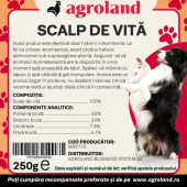 Recompense pentru caine, scalp de vita, 250 g