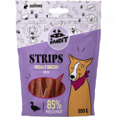 Recompense pentru caini Mr. Bandit STRIPS, rata, 80g