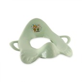 Reductor ergonomic pentru toaleta Lorelli Smoke Green, cu manere, baza din cauciuc antialunecare, 2-6 ani, 0-25 Kg