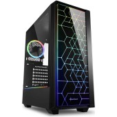 RGB LIT 100 ATX 1xGlas Negru