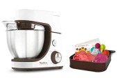 Robot de bucatarie TEFAL MasterChef Gourmet Baking With Kids QB51K138, 1100W, 8 viteze, 4.6 L (Alb)