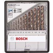 Robust Line HSS-Co - Set burghie, metal, 1.5-6.5 mm, 13 buc 