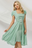 Rochie de ocazie eleganta mint Pretty Girl din doua piese