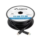 Rola cablu HDMI Lanberg CA-HDMI-30FB-0500-BK, 50m (Negru)