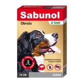 SABUNOL GPI, deparazitare externă câini, zgardă, L-XL(25 - 50kg), 75 cm, gri, 1buc
