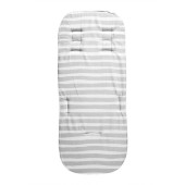 Saltea carucior Cosy Travel Memory Grey Striped, spuma cu memorie, sprijina dezvoltarea sistemului muscular si osos, 80 cm