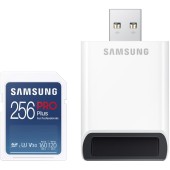 Samsung Card Samsung PRO Plus for Professionals R160/W120 SDXC 256GB UHS-I U3 Clasa 10 cu cititor de carduri