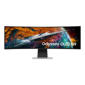 Samsung Monitor Gaming OLED Samsung 49 LS49CG954SUXEN, 5120 x 1440, HDMI, DisplayPort, Boxe, Ecran Curbat, 240 Hz, 0.03 ms, Argintiu