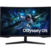 Samsung Monitor Gaming VA LED Samsung Odyssey G5 32 LS32CG552EUXEN, QHD (2560 x 1440), HDMI, DisplayPort, Ecran curbat, 1 ms, 165 Hz, Negru