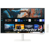 Samsung Monitor Inteligent VA LED Samsung M7 32 LS32CM703UUXDU, UHD (3840 x 2160), HDMI, WiFi, Boxe, Pivot, 4 ms, Alb