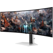 Samsung Monitor OLED Samsung Odyssey G9, 49, WQHD, Ecran curbat, FreeSync, 240Hz, 0.03Ms, Alb