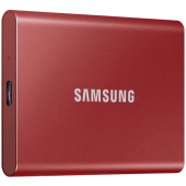 Samsung SSD extern Samsung T7 portabil, 1TB, USB 3.2, Metallic Red