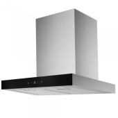 Samus Hota decorativa Samus HS661DGX, 100 W, Control electronic tactil, 9 trepte, parte frontala din sticla neagra, Inox