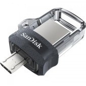 Sandisk Stick Memorie SanDisk Ultra Dual m3.0 128GB, USB 3.0, Black-Silver