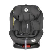 Scaun auto Lynx Isofix, 0-36 kg, Rotativ 360 Grade, Sistem de Blocare, Centura cu 5 puncte de prindere, 11 pozitii de inaltime Grupa 0+/1/2/3, 0-12 ani, Black Graphite