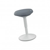 Scaun ergonomic Leitz Ergo, poziție șezut/ în picioare, înălțime reglabilă (47-64 cm), gri-pastel