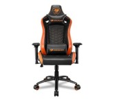 Scaun Gaming Cougar Outrider S, Piele, Cadru metalic (Negru/Portocaliu)