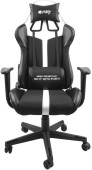 Scaun gaming Fury Avenger XL, reglabil (Negru/Alb)