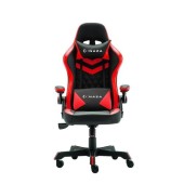 Scaun Gaming Inaza Gritstone, reglabil (Negru/Rosu)