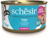 SCHESIR Conservă hrană completă pentru pisici, cu Ton, în supă 85g
