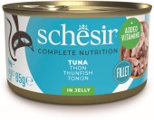 SCHESIR Conservă pentru pisici, cu Ton, în jeleu 85g