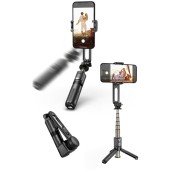 Selfie Stick cu Trepied si Telecomanda, 70cm, Mini - Techsuit (L18Mini) - Black